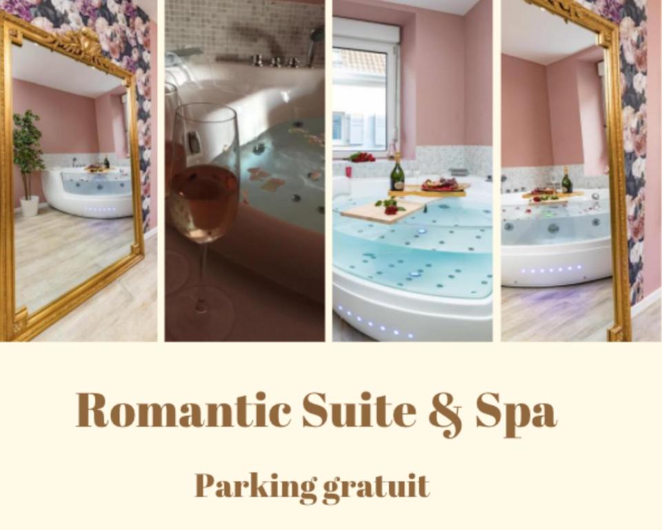 Appartement @Romantic Suite & Spa @Jacuzzi @ Parking gratuit @ 10 Rue des Brasseurs 68200 Mulhouse