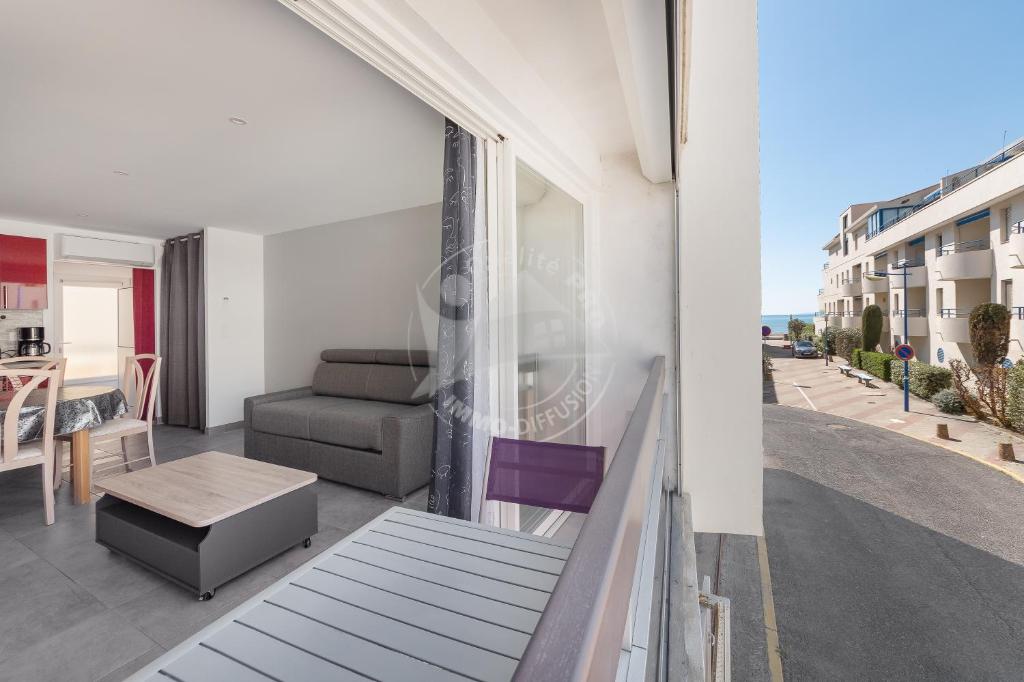 AS21512 - Studio Cabine vue mer latérale avec parking privé à 20m de la plage Résidence \, 30240 Le Grau-du-Roi