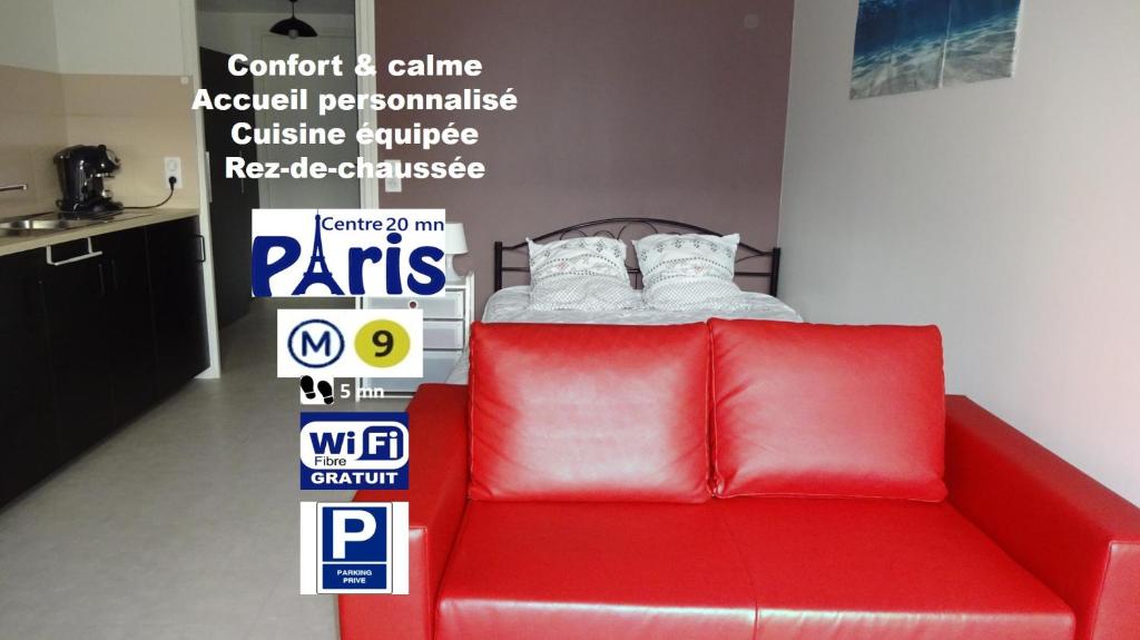 At Home Paris-Montreuil 500m Metro parking privé gratuit 10 Rue des Sorins, 93100 Montreuil