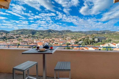 Attique à Banyuls - vue mer et montagne