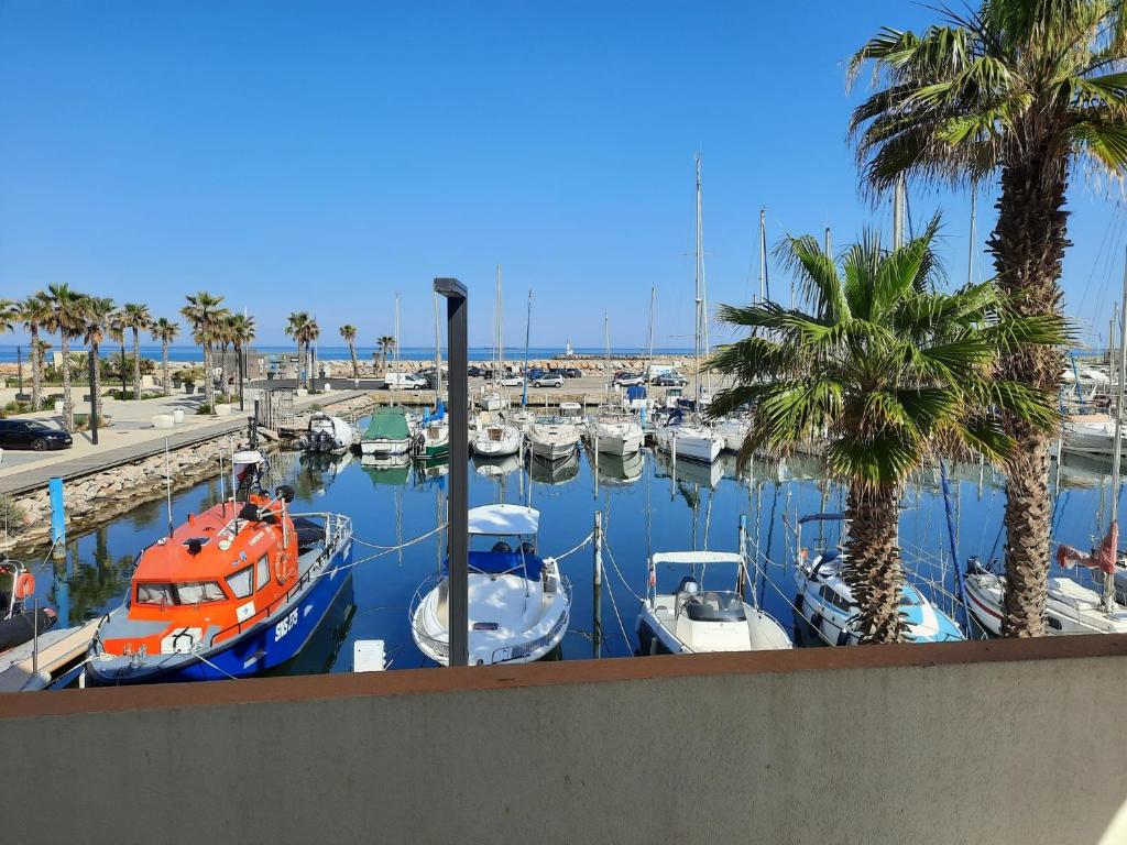 Au Barcarès, vue magnifique sur le port et la mer Résidence Port Barcarès II, 66420 Le Barcarès