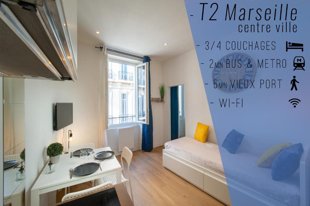 Appartement Appartement au cœur de Marseille Vieux Port 3 -ème étage 29 Rue Montgrand, 13006 Marseille