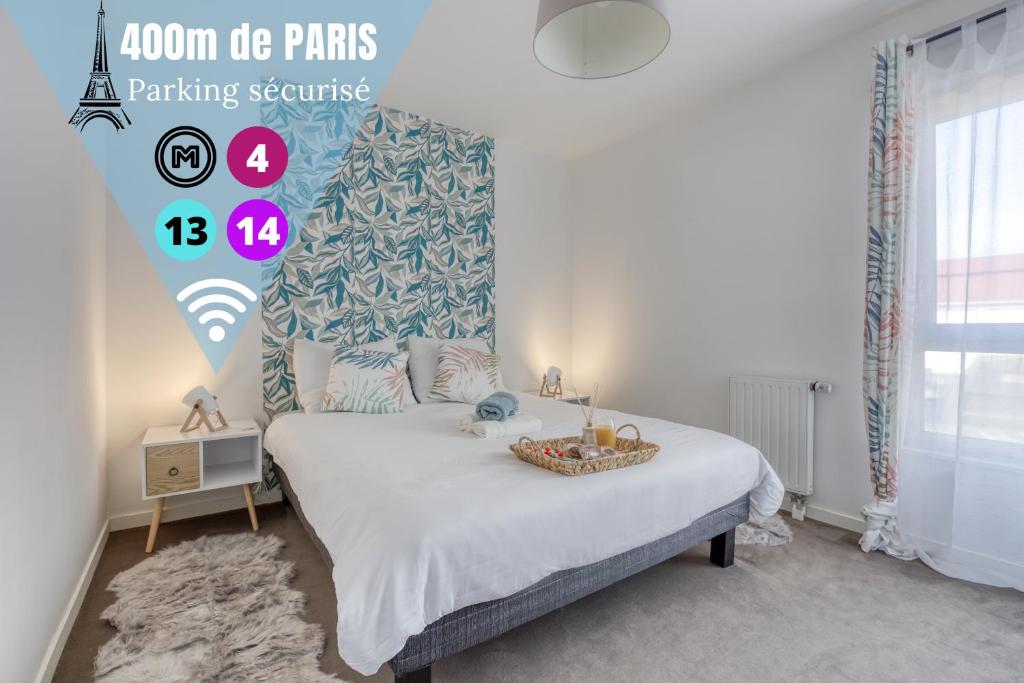 Appartement Au Calme. Apartment with free parking 55 Rue Eugène Berthoud 93400 Saint-Ouen