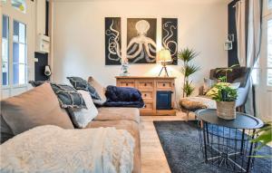 Awesome apartment in Saint-Jean-le-Thomas with 1 Bedrooms and WiFi