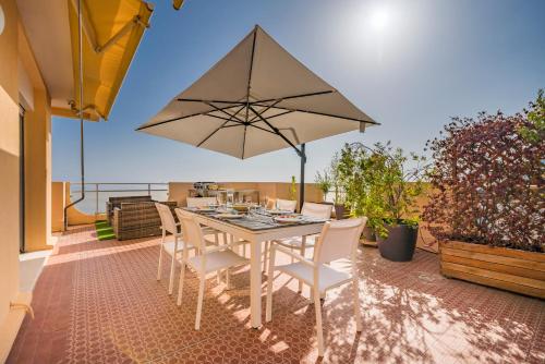 Baie Roquebrune, Terrasse Vue Mer, 5mn Monaco, Parking Gratuit