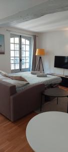 Beau studio cosy calme en face du port sur le quai