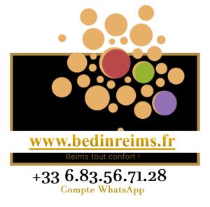 BedinReims cozy apartment parking and wifi free ideal 4 Adultes et 2 Enfants