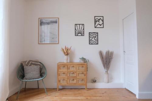 Bel appartement T2 de 45 m2, proche plage, offrant calme et luminosité