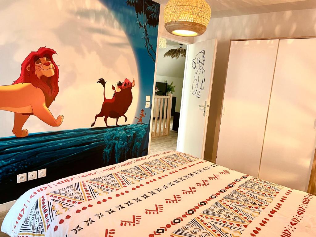 Bel appartement « The Lion King » proche Disney E201 19 Avenue de la Société des Nations, 77144 Montévrain