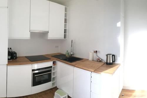Bel appartement vue mer centre-ville, face plage