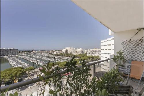 Bel Appt, Vue sur le port de Carnon, 4 pers, WiFi