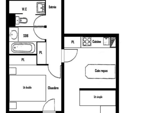 Appartement Appartement Belle Plagne, 3 pièces, 6 personnes - FR-1-455-110 RÃ©sidence Licorne - Belle Plagne - Belle Plagne