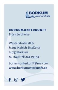 Appartement BORKUMUNTERKUNFT - WOH1 - IM HERZEN DER INSEL 18 Westerstraße 26757 Borkum Basse-Saxe