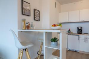 Business Apartment mit Blick auf die Skyline von Essen