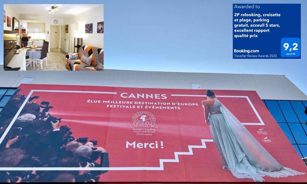 Appartement Cannes Festival Cinema MIPIM, 2P relooking, parking gratuit, acceuil 5 stars, excellent rapport qualité prix 11 Rue Lacour 06400 Cannes