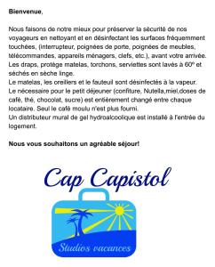 Appartement Cap Capistol Studio le Cap d'Agde vue port Escalier A 2 Rue du Trésor Royal 34300 Le Cap d\'Agde Languedoc-Roussillon