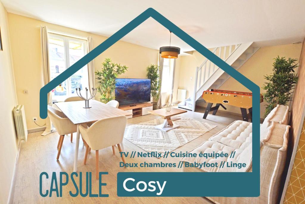 Appartement Capsule Cozy 4 Grand place 59590 Raismes