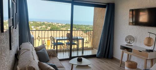 Casa Mar, studio 4P, vue mer, Sant'Ambroggio, Lumio