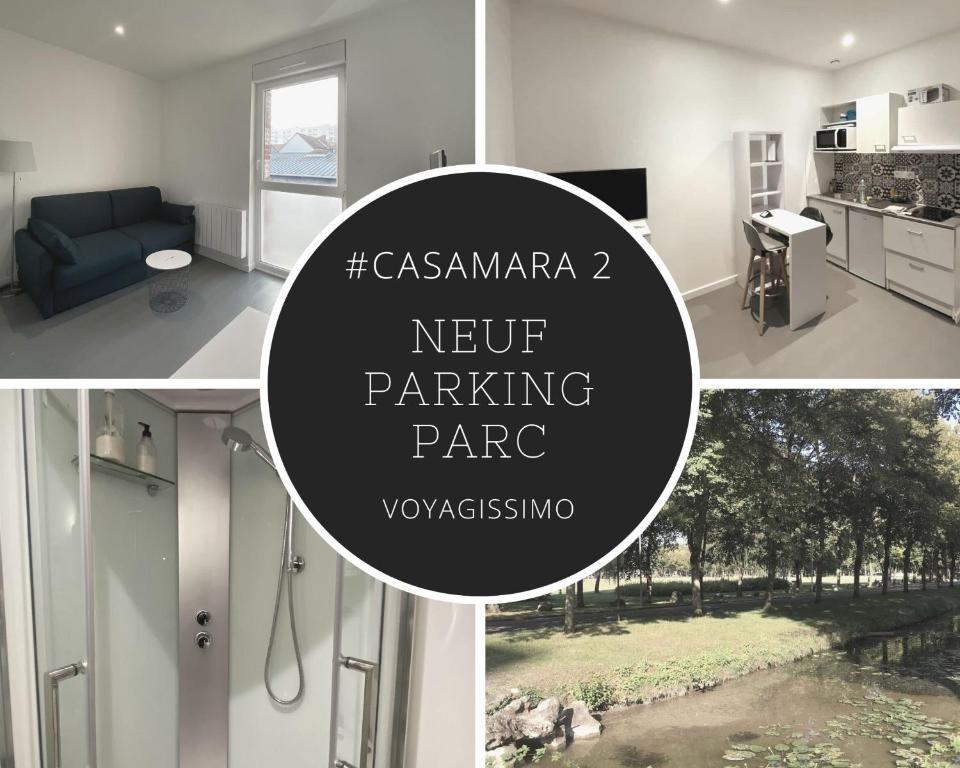 Appartement Casamara 2 studio au coeur du parc de la Hotoie 5 Impasse Hévin 80000 Amiens