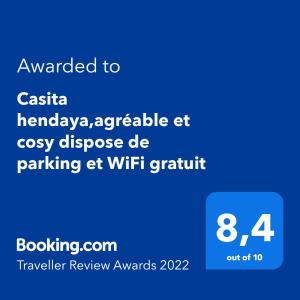 Casita Hendaya - Agréable et cosy avec parking et WiFi