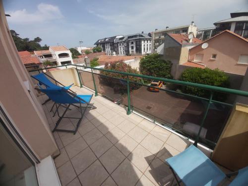 Centre, Grand T2 balcon Pkg, plage gare 600m