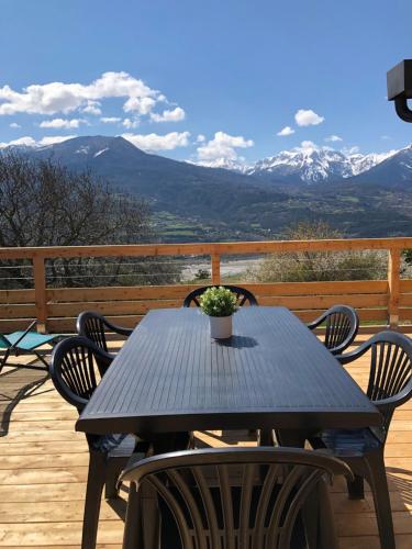 chalet avec vue lac