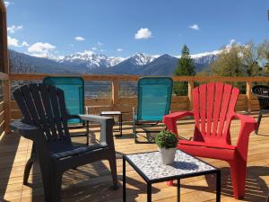 chalet avec vue lac