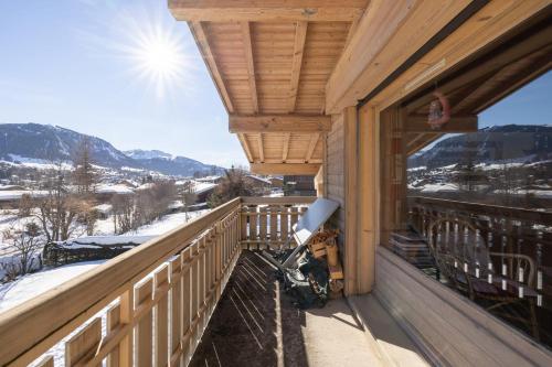 Chalet rustique avec BALCON près des pistes Megève