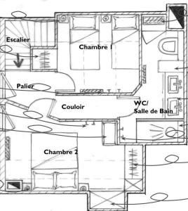 Appartement Chalets de Bois méan T3 6 personnes BMD802 Route de Bois Méan 05200 Le Mélézet Provence-Alpes-Côte d\'Azur