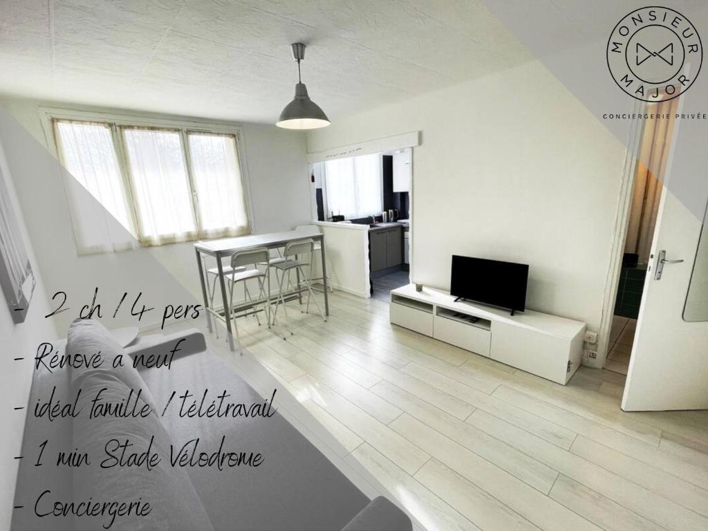 Appartement Charmant Appart Stade Vélodrome/Métro Centre Ville 13 Boulevard de la Pugette 13009 Marseille