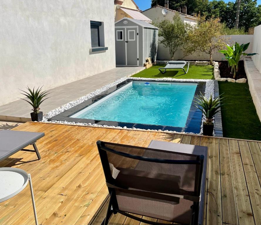Appartement Charmant rez de villa avec piscine privée 131 Rue des Amandiers 34160 Boisseron