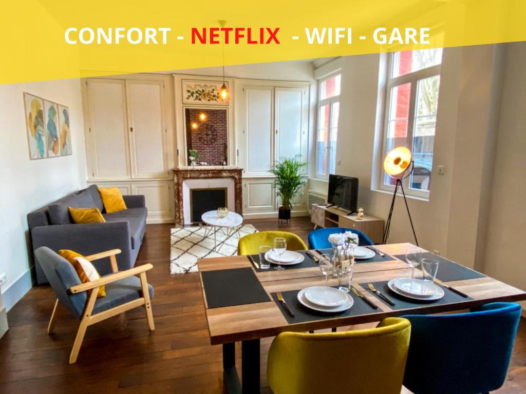 Appartement Charmant T2 Hyper-centre, Netflix, Gare 2 Rue Vivien 80000 Amiens