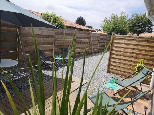 Charmante maisonnette avec joli extérieur privatif