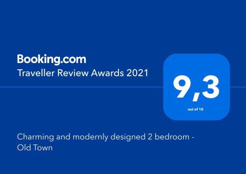 Charming and modernly designed 2 bedroom - Old Town
