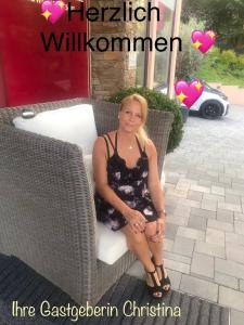 Christinas Strandhus mit Balkon und Strandkorb und Parkplatz