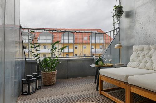 City-Apartment, Balkon & Parkplatz