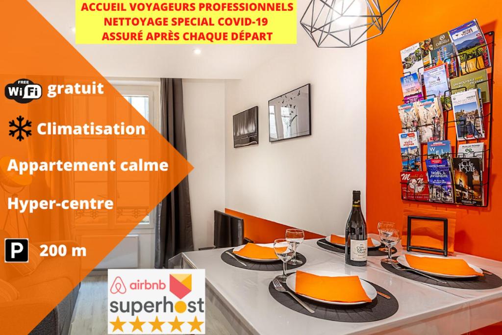 Appartement CLIMATISATION-Hypercentre-PARKING-COSY CARNOT-AVIGNONSMILE 46-48 Rue Carnot 84000 Avignon