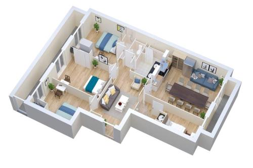 Climatisé Gare StCHARLES 4 chambres Grand Balcon / experience-immo