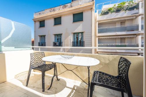 CMG - Grand studio - 50m plage Cannes - terrasse vue mer