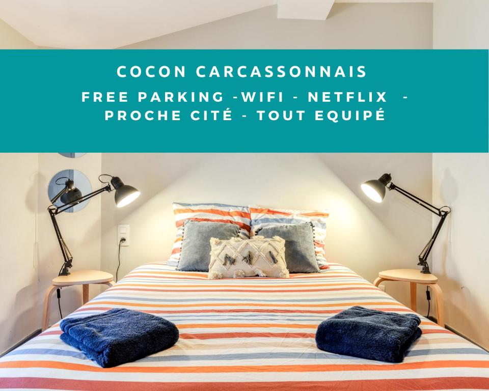 Cocon Carcassonnais - Parking Gratuit - WIFI - Netflix - Proche Cité - Tout Equipée 32 Rue Coste Reboulh, 11000 Carcassonne