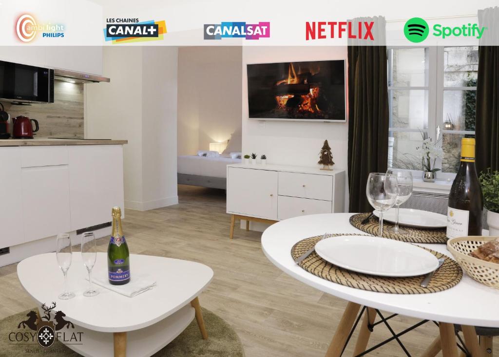Cocon Cosy Flat - Hyper-Centre Senlis Bâtiment gauche - appartement 2 RDC droite 8 Rue aux Coquilles, 60300 Senlis