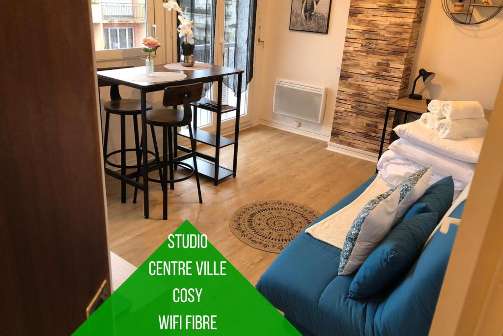 Appartement Cocon Palois studio cosy dernier étage WIFI Fibre 89 Boulevard d'Alsace Lorraine 64000 Pau