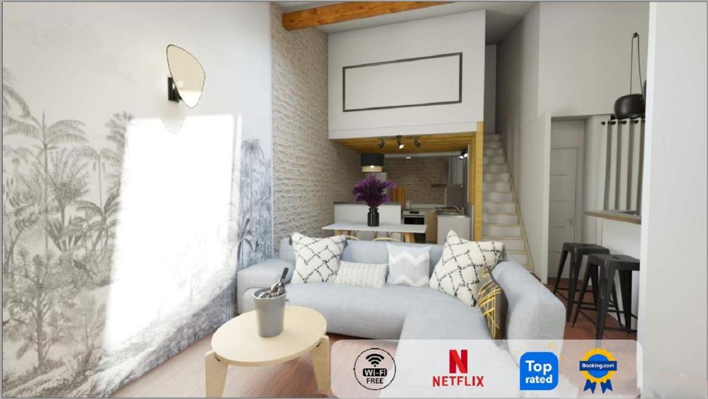 Appartement ColorZen - Confortable Lumineux Netflix - Appart Pézenas Centre 4 Impasse des Selliers 34120 Pézenas