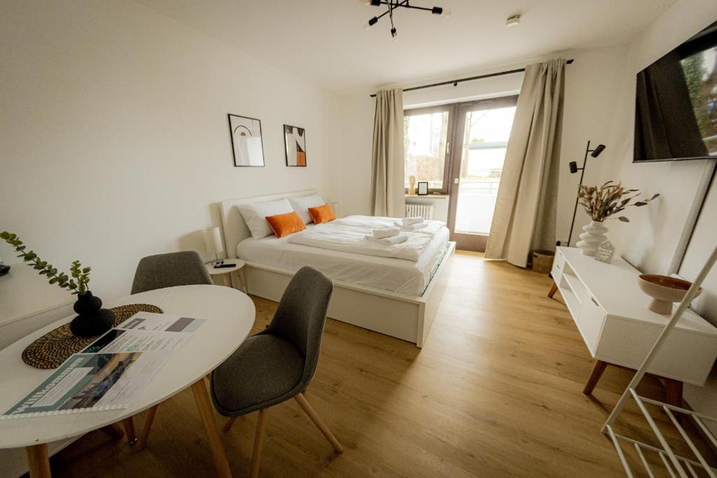 Appartement COME4STAY Passau-Modern WLAN Küche Balkon SmartTV Netflix 73A Spitalhofstraße Etage 1 94032 Passau