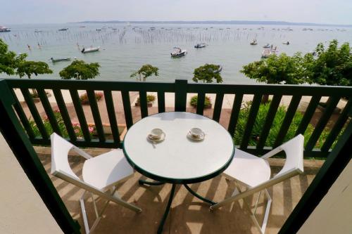 Comfortable, renovated Studio in top Cap Ferret location, 1st line with bay view