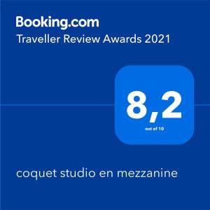 coquet studio en mezzanine