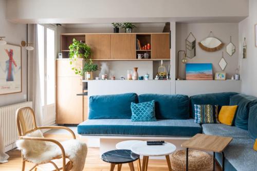 Cosy 43m with small balcony near Sacré Coeur