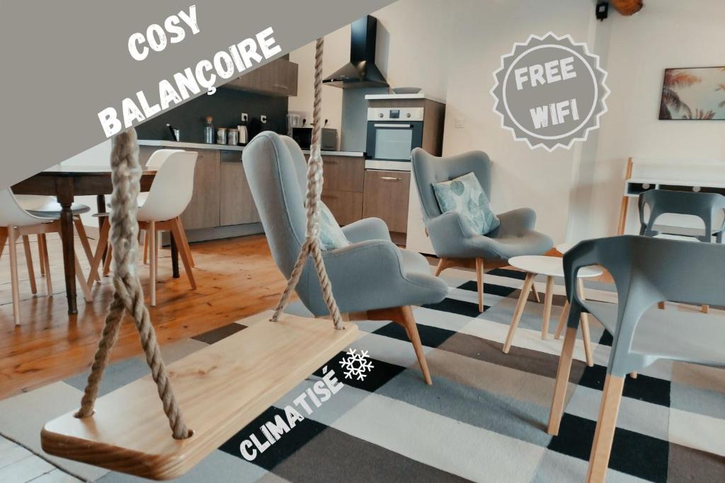 Appartement ֍Cosy Balançoire֍ 10 Boulevard Chavassieu 42600 Montbrison