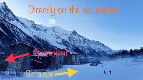 Cosy flat on the slopes and centre of Chamonix
