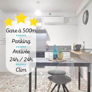 Cosy flat proche Gare & Parking - clim